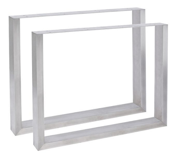 CLP 2x Tischbeine Velden 90 cm, edelstahl, 318087, 4251756453336