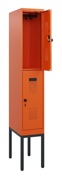 C+P Doppelstock-Spind Evolo PLUS, Gestell, 2 Fächer, 1950x300x500mm, 2004/2004, Drehriegel, 0493305-10 S10030