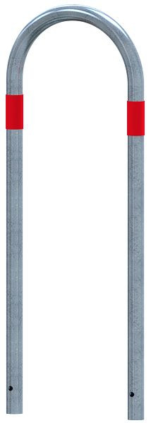 Schake Absperrbügel als Basis - Schutz, rot reflektierenden Streifen, Gesamthöhe: 1200mm, 4L48_046SRO