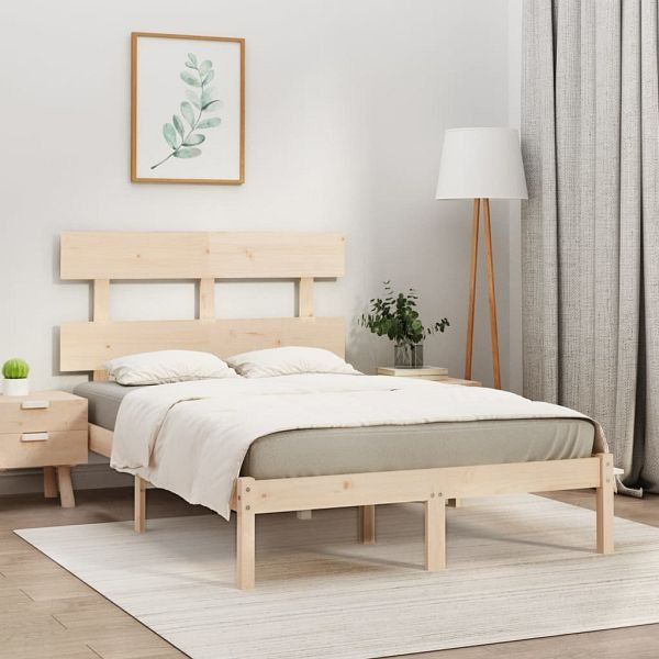 vidaXL Massivholzbett 120x190 cm, 3104643, 8720287033936