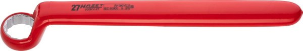 Hazet Einringschlüssel, schutzisoliert, Außen-Doppel-Sechskant Profil, 27 mm, 630KV-27
