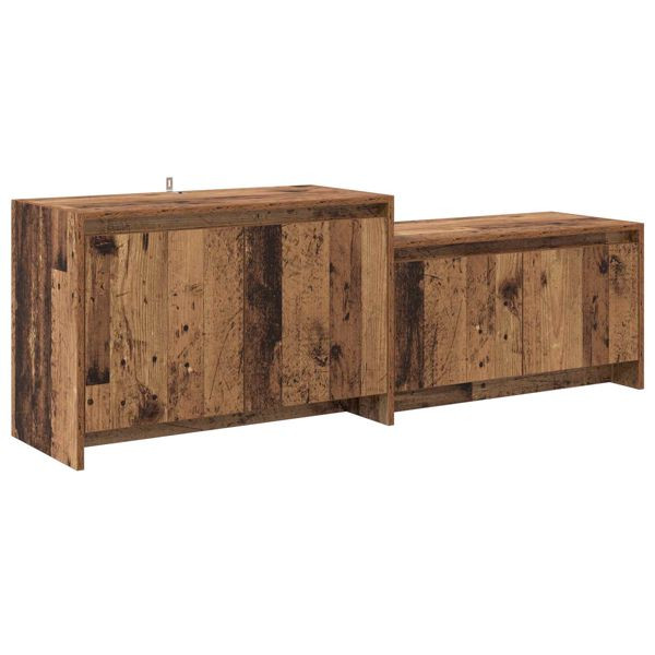 vidaXL TV-Schrank 147 x 35 x 50 cm Eichenholz Holzwerkstoff, 8019255