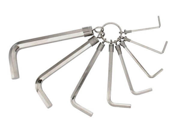 ELORA Winkelschraubendreher-Satz am Ring, 8-teilig 1/16"-1/4" AF, 158R-3, 0158600803000