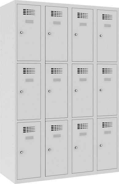 Eurobox Garderobenspind, 4 Abteile 12 Fächer, 300 mm, 0300-030403