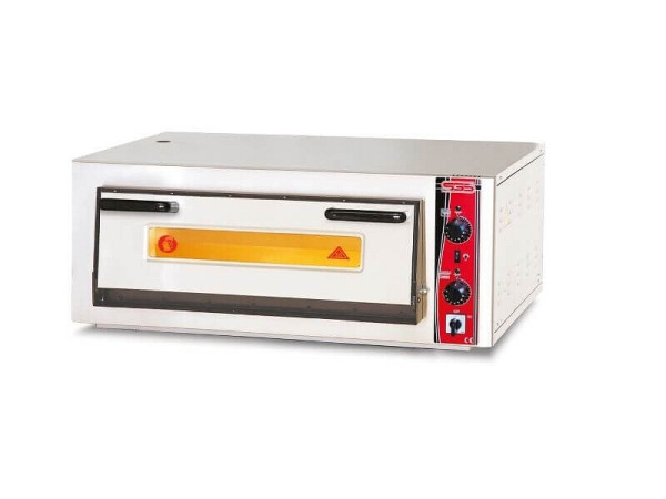 SGS Gastro Elektro Pizzaofen Classic, 6x30 cm mit Thermometer, Tief, PO6292ET