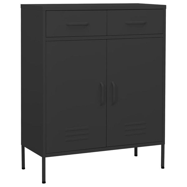 vidaXL Lagerschrank Anthrazit 80x35x101,5 cm Stahl, 336159