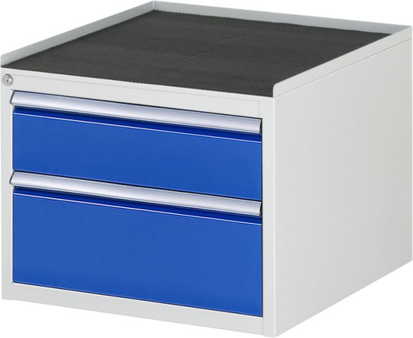 RAU Schubladenschrank Serie 7000, B580xT650xH465mm, Schubladen: 1xH150, 1xH210mm, Metallauflage, 03-L2.11A-MT.11