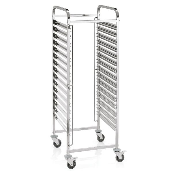 WAS Regalwagen GN 2/1 für 15 Behälter, 67 x 59 x 174, cm, Chromnickelstahl, 1953650