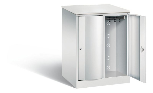 C+P XL-Schließfachschrank Resisto, H1077xB772xT640mm, Farbe: Lichtgrau, 8271-273 S10058