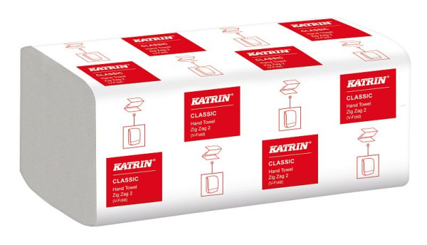 Katrin Falthandtuch - Classic ZZ 2, weiß, 22,4 x 23,0 cm, 2-lagig, Handy Pack, VE: 4000 Stück, 455700