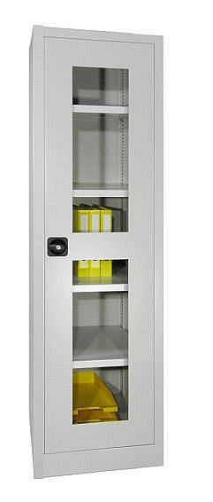 Pavoy Flügeltürschrank 1950/400/640, Drehgriff, Böden verzinkt, Sichtfenster, 31310-064-490-910