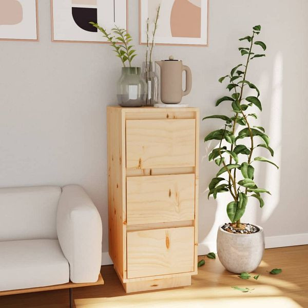 vidaXL Sideboard 32x34x75 cm Massivholz Kiefer, Top-Qualität, 813365