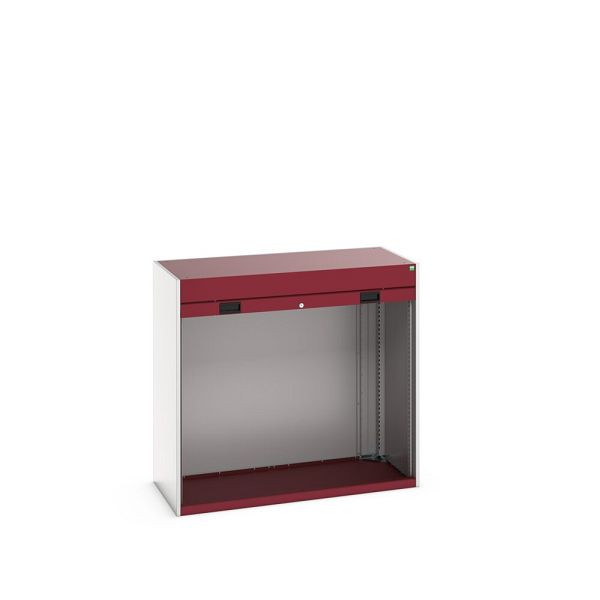 bott cubio Rollladenschrank, BxTxH: 1300x650x1200mm, RAL 7035/3004, Purpurrot, 40201007.24V
