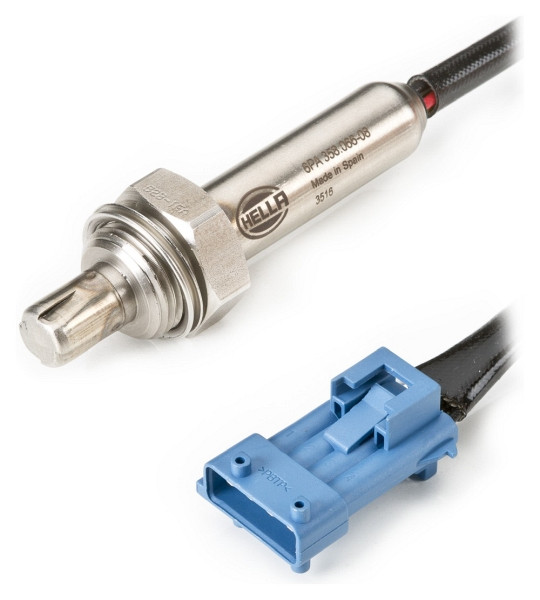 HELLA Lambdasonde, 4-polig, Kabel: 520mm, 6PA 358 066-081