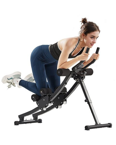 VEVOR Ab-Maschine Heimfitnessgeräte Bauchtrainer, Bauchmuskeltrainer 200kg, JFJQGSHGSHKX3O1PJV9