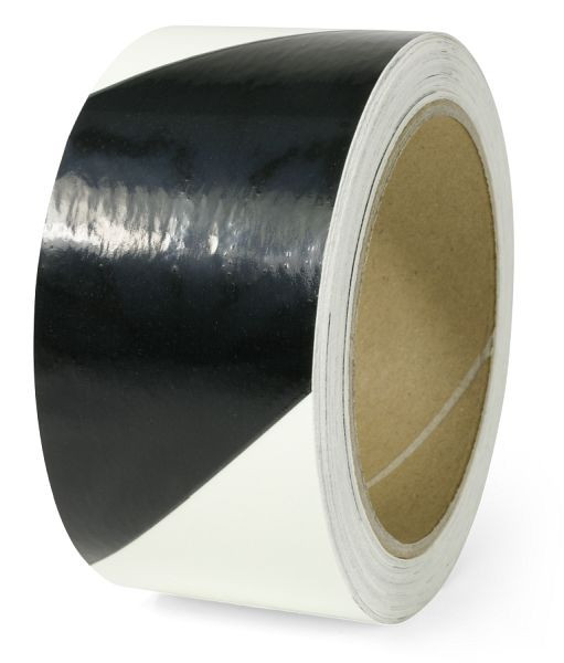 Moedel Markierungsstreifen linksweisend, Folie, langnachleuchtend/schwarz, 160-mcd, 50mmx16m, 55063