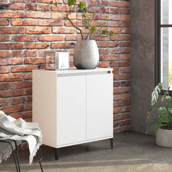 vidaXL Sideboard Weiß 60x35x70 cm Holzwerkstoff, 806076