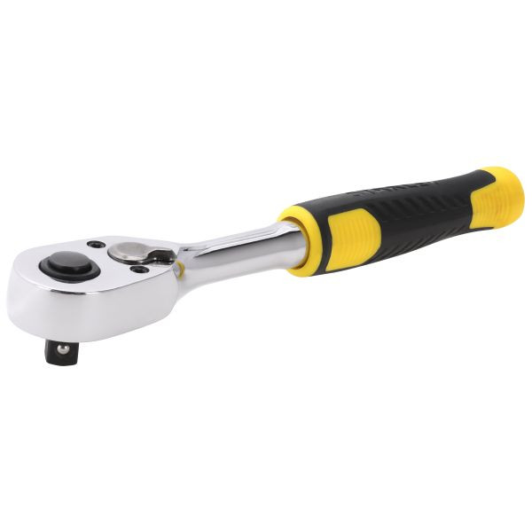 Stanley 1/4" Umschaltknarre, 72 Zähne, Griff aus Bi-Material für Kontrolle und Komfort, STMT82663-0