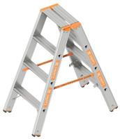 Produktbild von Layher Stufenstehleiter, 4 Stufen, Länge: 1,00 m, 1043004 Layher Stufenstehleiter, 4 Stufen, Länge: 1,00 m, 1043004