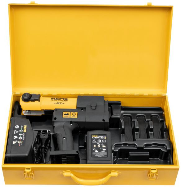 REMS Akku-Press 22V ACC Basic-Pack, mit Zwangsablauf und Pressdruck-Monitoring, 576010 R220