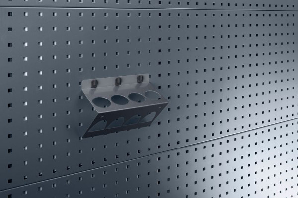 bott perfo Rundhalter schräg mit 4 Aufnahmen D 50 BxTxH: 225x100x165 mm, RAL 7016, 14021054.19V