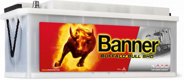 Banner Buffalo Bull SHD Batterie 670 33, Erstausrüsterqualität (Super Heavy Duty), 018670330101