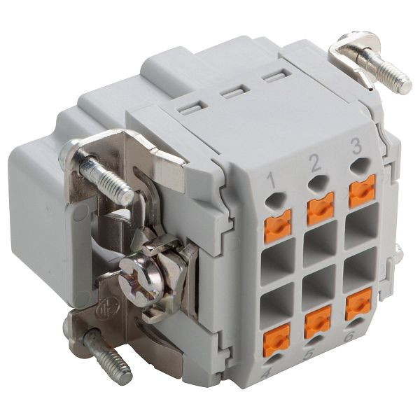 LAPP Einsatz mit Push-In Anschluss EPIC® H-BE 6 SP, VE: 10 Stück, 44423200