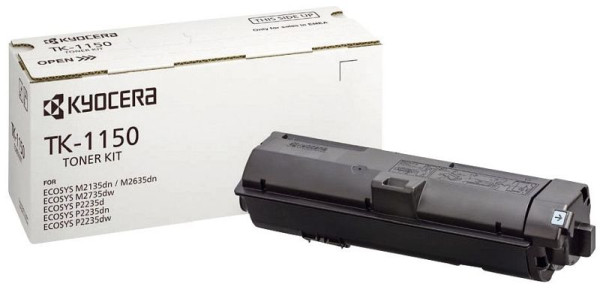 KYOCERA-MITA Original Kyocera Toner-Kit (02RV0NL0,1T02RV0NL0,2RV0NL0,TK-1150), TK1150