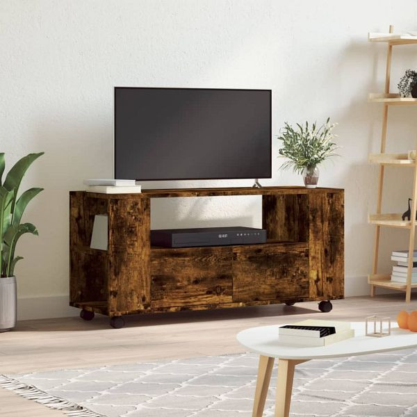 vidaXL TV-Schrank Räuchereiche 102x34,5x43 cm Holzwerkstoff, 833747