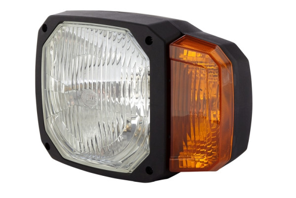 HELLA Halogen-Hauptscheinwerfer, 12V, Einbau, ECE R112.01/E9 16339/AIS-012, gelb, links, Rechtsverkehr, waagerecht, 1LA 328 450-031