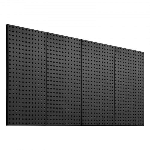 VEVOR Werkzeugwand, 61 x 30 cm, 4er-Set, Stahl-Stecktafel, schwarz, für Wohnzimmer, Garage, Werkbank, Büro, Küche, GJGBHSJS2412FGKT2V0