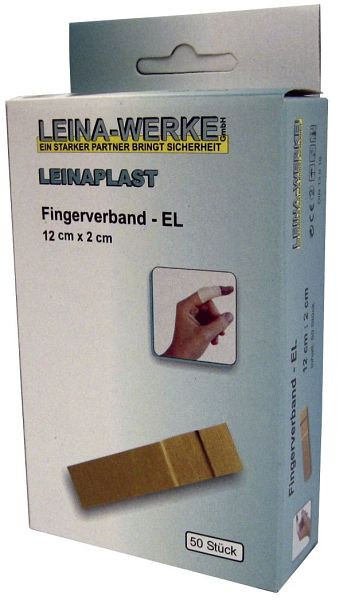 LEINA-WERKE Fingerverband, 50 Stück lose, 12 cm x 2 cm elastisch, 72000
