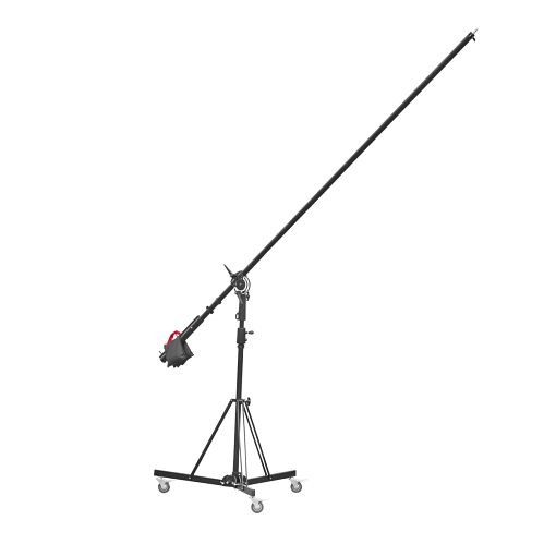Walimex pro Galgen-Rollstativ Filmset Pro 140-450cm, Galgen-Auslegearm, 2x Gegengewicht, 3x Stativrollen, Befestigungsadater, 3x Kabelclips, 1019630