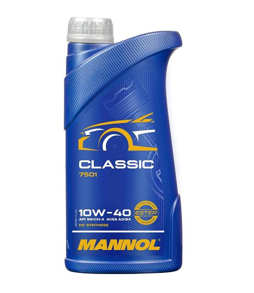 MANNOL HC-Synthese-Motoröl 7501 Classic 10W-40, VE: 1 l, MN7501-1