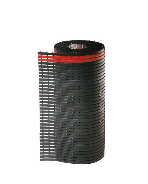 Kappes ErgoPlus Bodenmatte B1000 mm - 10 m -, schwarz mit rotem Sicherheitsstreifen, 8410.00.1070