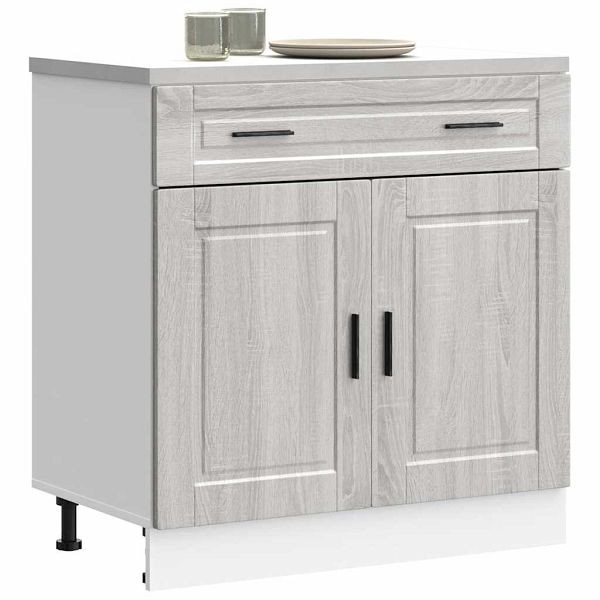 vidaXL Küchenunterschrank Porto Grau Sonoma Holzwerkstoff, 853983