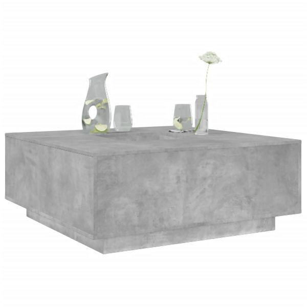 vidaXL Couchtisch Betongrau 100x100x40 cm Holzwerkstoff, 3284052