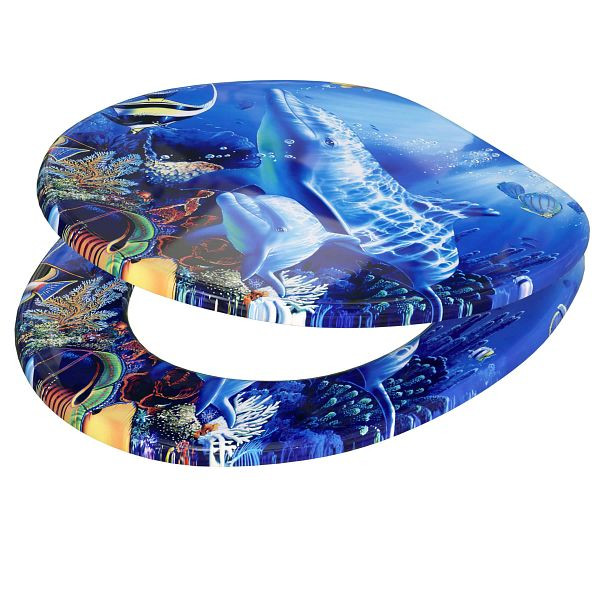 casaria Toilettensitz Sealife mit Absenkautomatik, 109401