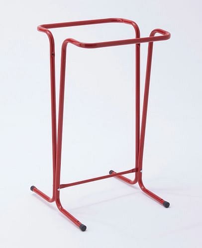 DENIOS Abfallsackhalter 120 Liter, Standgerät, rot, 265627