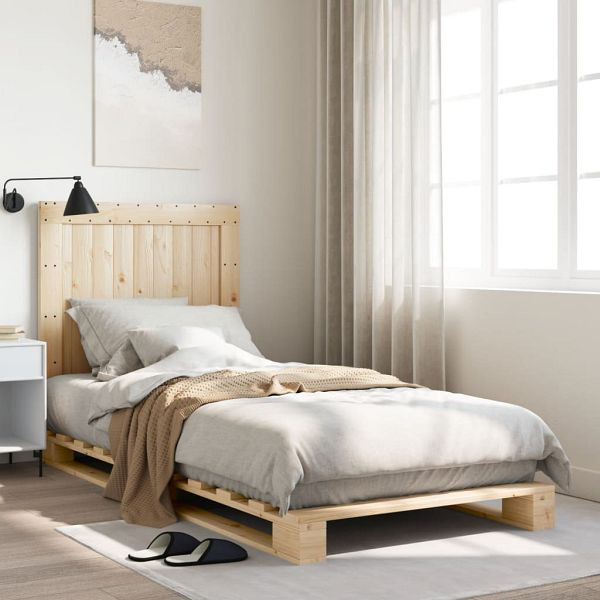vidaXL Massivholzbett mit Kopfteil 90x200 cm Kiefer, 3281532