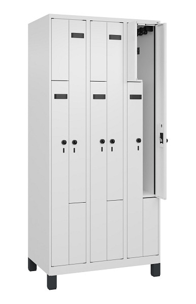 C+P Z-Spind Evolo PLUS, Füße, 6 Fächer, 1950x900x500mm, 9016/9016, 049013-306 S10027