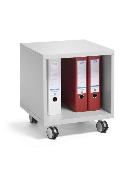 Deskin Multifunktionswagen MODUL, offen, Dekor Lichtgrau, H 465 x B 420 x T 420 mm, 286655