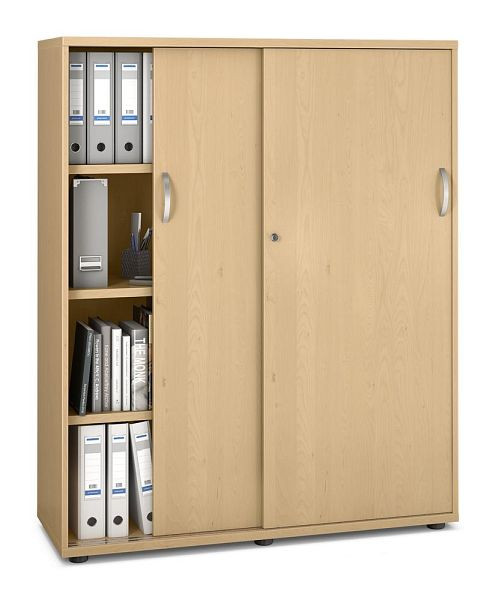 Deskin Schiebetürenschrank MULTI MODUL-PRO, Buchedekor, B 1200 x H 1500 x T 420 mm, 352223