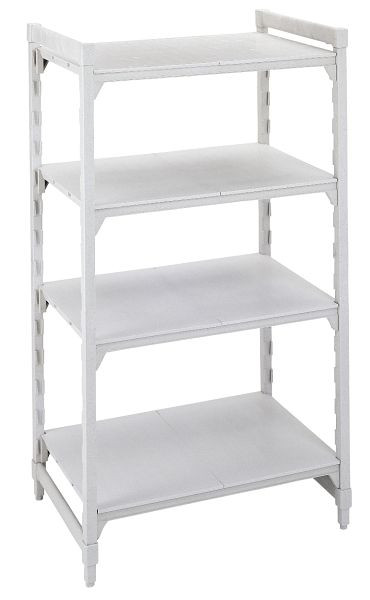 Cambro Camshelving® Premium, geschlossene Grundeinheit, 200 kg pro Fachboden, 4 Fachböden, 50 x 68 x 170 cm, MPU5617S4PKG490