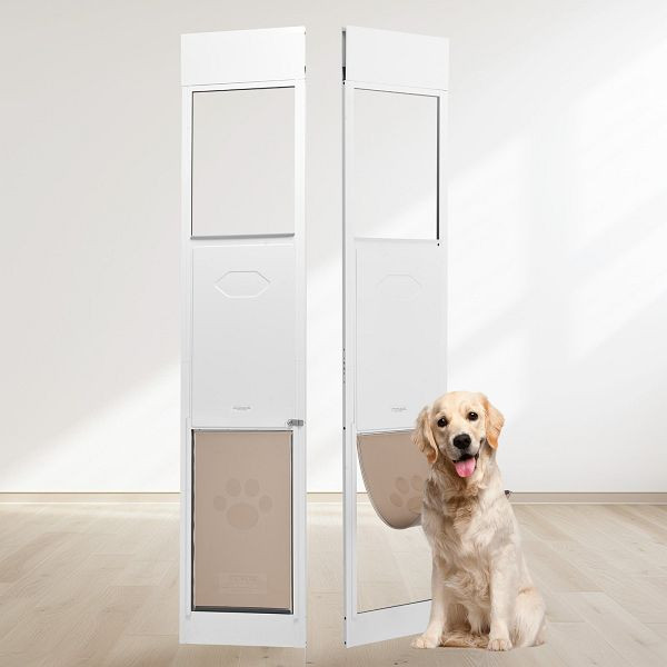 VEVOR Hundetür Hundeklappe Schiebetür, 1927-2049mm Verstellbar XL Katzentür, HDMGMLXCKJBL6XJVRV0