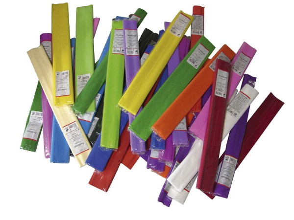 Werola Feinkrepppapier - 50 x 250 cm, weiß, VE: 2,5 m, 12061-100
