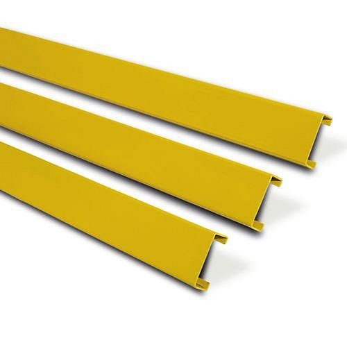 DENIOS Rammschutzplanke Safe 12-K, B 1200 mm, kunststoffbeschichtet, gelb, 207485