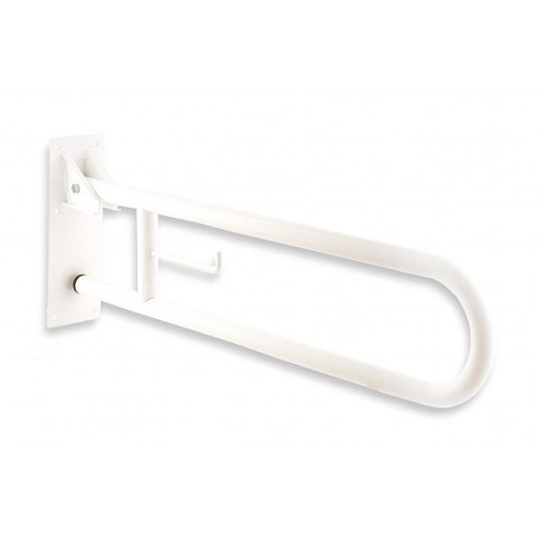 KEMMLIT Stützklappgriff 800, Edelstahl, 738 mm, weiß, 205.594