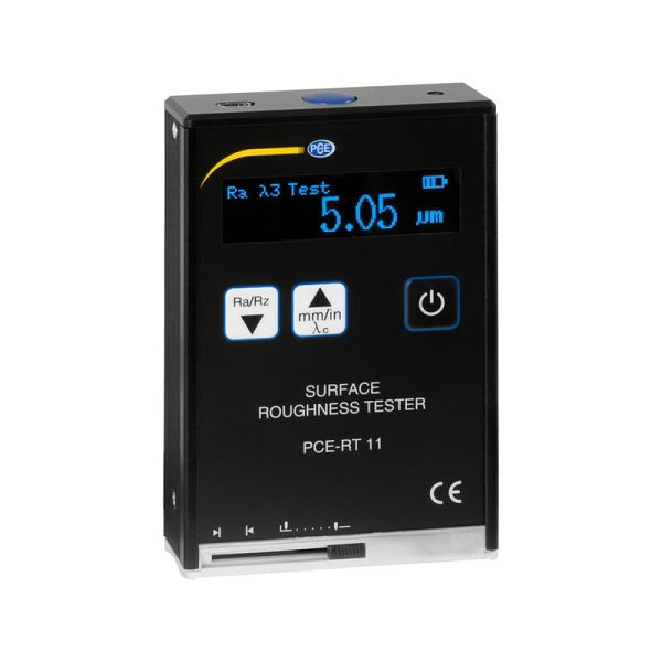 PCE Instruments Rauhigkeitsmessgerät, Messbereich 0,05 bis 10 µm, Messfunktionen Ra, Rz, Rq, Rt, PCE-RT 11