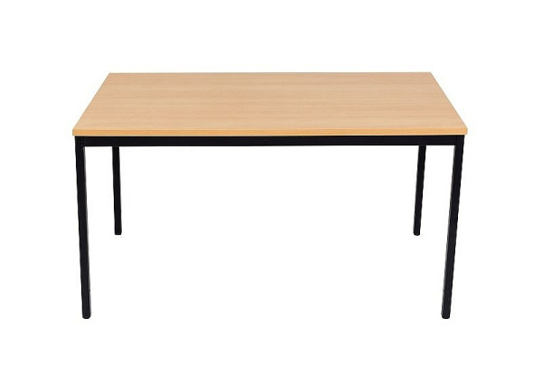 Mades Mehrzwecktisch 120x80 cm Buche Dekor/schwarz, MA1078531sbuA